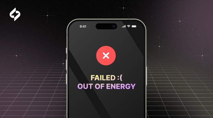 FAILED - OUT OF ENERGY solution to the problem